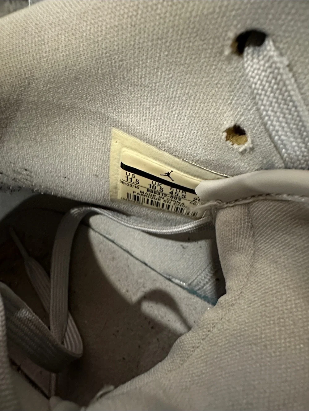 Jordan High-Top Sneakers in Light Gray